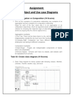 Assignment Class, Object and Use Case Diagrams: Task 01: Aggregation Vs Composition (10 Scores)