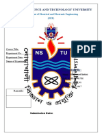 Noakhali Science and Technology University: Department of Electrical and Electronic Engineering (EEE)