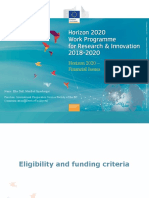 Horizon 2020 - Financial Issues