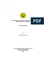 Analisis Jurnal Kelompok 2B - The Effect of Nursing Intervention On Preoperative Cataract