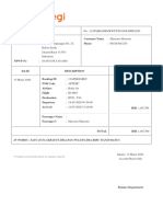 Receipt: in Words: Satu Juta Seratus Delapan Puluh Lima Ribu Tujuh Ratus