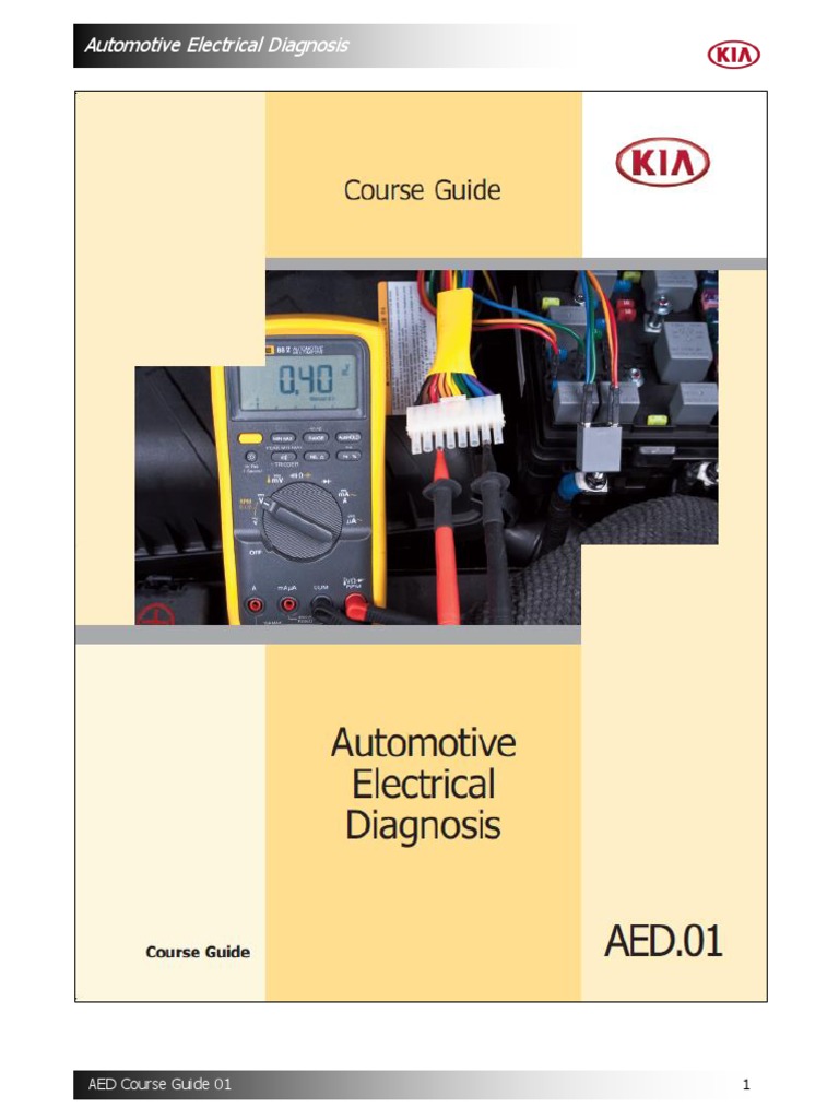 Automotive Electrical Diagnosis Course Guide | PDF | Electrical ...