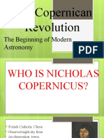 The Copernican Revolution: The Beginning of Modern Astronomy