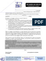 Déclaration Sur L'honneur PDF