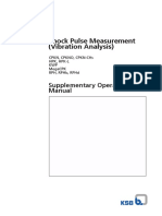 Shock Pulse Measurement (Vibration Analysis) : Supplementary Operating Manual