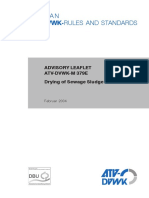 German Atv-Dvwk-Rules and Standards: Advisory Leaflet ATV-DVWK-M 379E Drying of Sewage Sludge