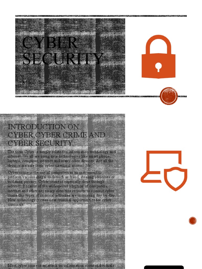 Cyber Security: A Major Concern | PDF | Computers