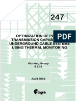 247 Optimization of Power Transmission Capability of Underground Cable Systems Using Thermal Monitoring
