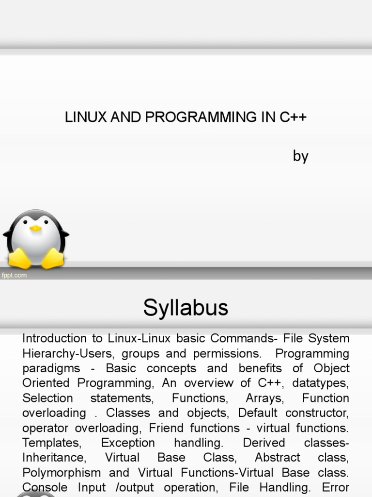 Linux and Programming in C++ | PDF | Operating System | Process (Computing)