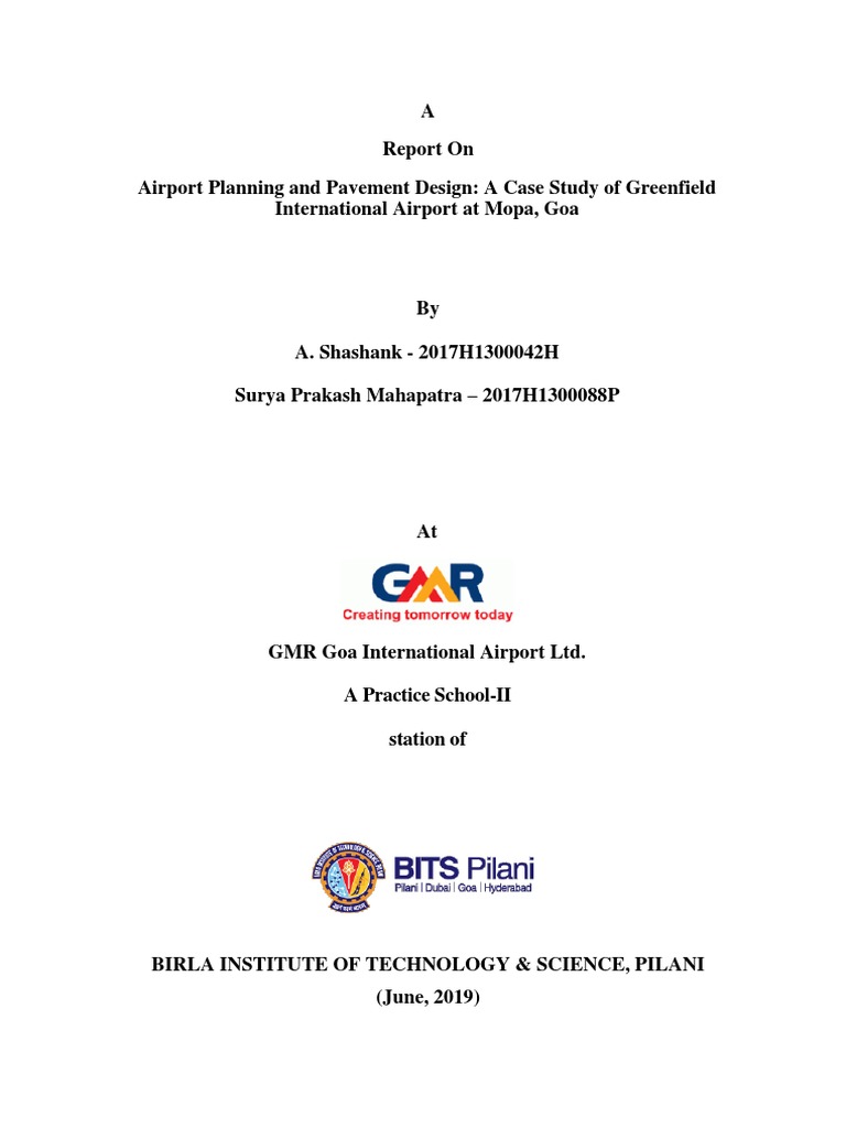 Mopa Airport Planning and Design Report | PDF | Runway | Airport