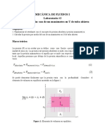 Lab #2 Cálculo de Presión, Uso de Manómetro en U