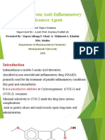 Indomethacin From Anti-Inflammatory To Anticancer Agent