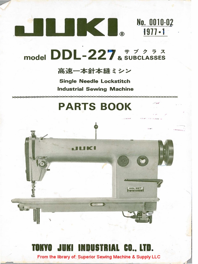 Juki DDL-227 PDF | PDF | Tools | Joining