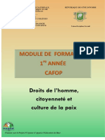 DROITS DE L'HOMME CITOYENNETÉ ET CULTURE DE LA PAIX - Août 2018