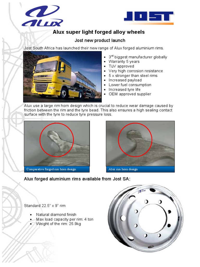 Alux Forged Aluminium Rims Launch | PDF | Tire | Aluminium