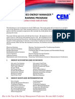 Certified Energy Manager ® Training Program: Outline & Study Guide (SI Units)