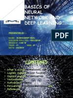 Basics of Neural Network and Deep Learning: Presented By: - Subhodeep Seal - 162116559 - CSE 'B' - 3 - 6 - 4/5/2019