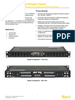 Low-Current Circuit Breaker Panels: Dual-Feed 7/7 Position, 100A Input, 1RU, Universal Operating Voltages