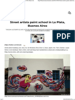Street Artists Paint School in La Plata, Buenos Aires - BA Street Art