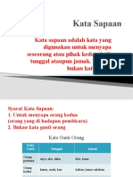 Kata Sapaan