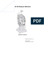 Gambro AK-98 Dialysis Machine - User Manual PDF