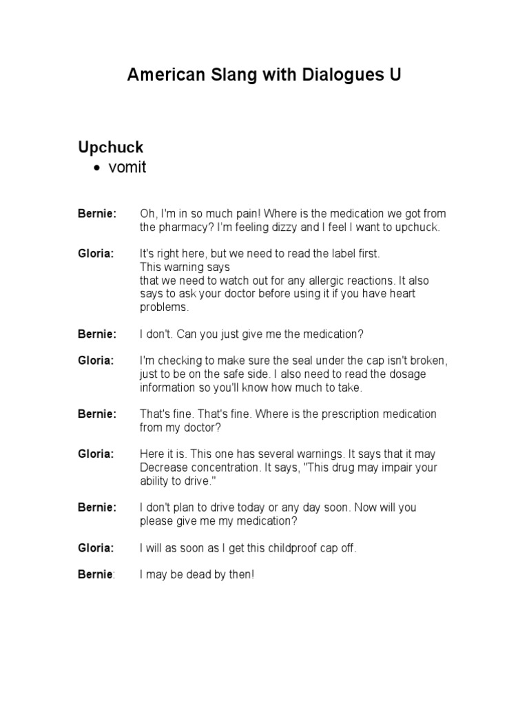 American Slang Dialogues Explained | PDF