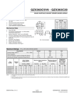 QZX363C5V6 - QZX363C20: Quad Surface Mount Zener Diode Array