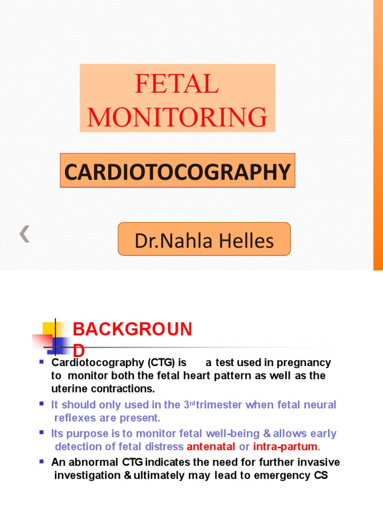 CTG Interpretation in Fetal Monitoring | PDF | Obstetrics | Maternal Health