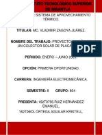 Colector Solar Ortega Aguilar Kristell, Ruiz Hernandez Emanuel