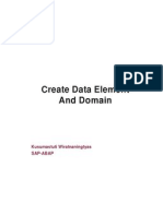 Create Data Element and Domain