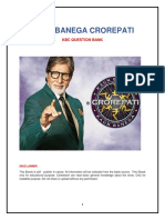 KBC Question Bank