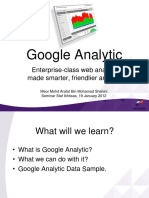 Google Analytic: Enterprise-Class Web Analytics Made Smarter, Friendlier and Free