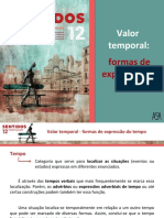 Valor Temporal - Formas de Expressão Do Tempo