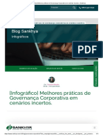 (Infográfico) Melhores Práticas de Governança Corporativa em Cenários Incertos. - Sankhya