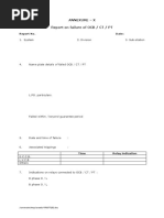 Annexure - X Report On Failure of OCB / CT / PT