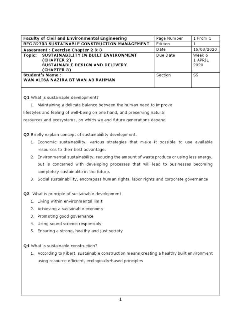 Sustainable Construction Management Guide | PDF | Green Building ...