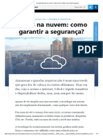 Armazenamento Na Nuvem - Saiba Como Manter Seus Dados Seguros!