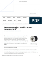 Encoder Speed Measurement