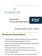 Pertemuan 4 Kosep Dan Notasi Bahasa