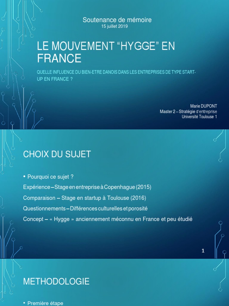 Powerpoint Exemple Soutenance de Memoire 2 1 PDF | PDF | Danemark | France