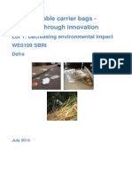 Biodegradable Carrier Bags - Solutions Through Innovation: Lot 1: Decreasing Environmental Impact WE0109 SBRI