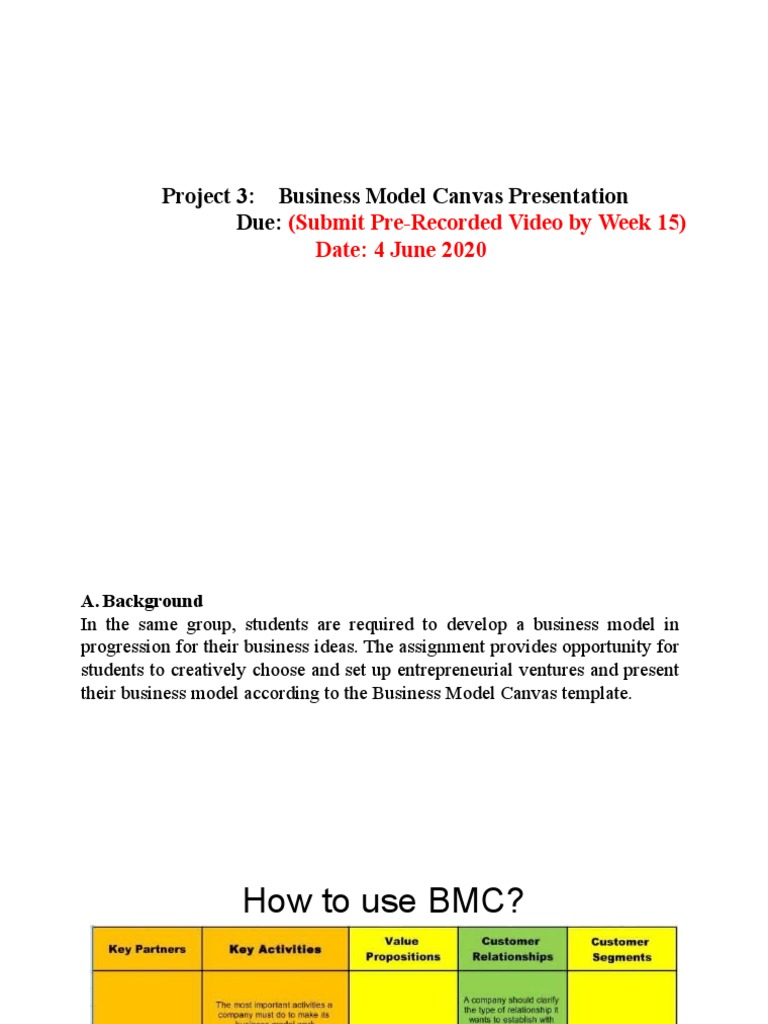 Student Business Model Project | PDF | Business