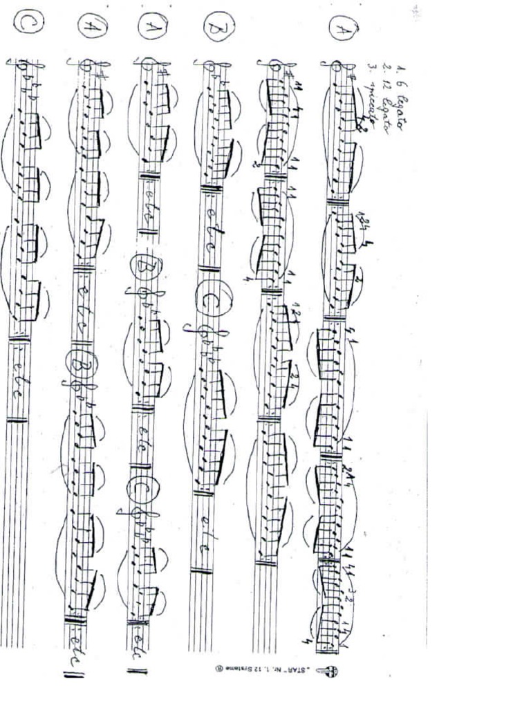 Dorin Marc - Left Hand Articulation Exercises | PDF