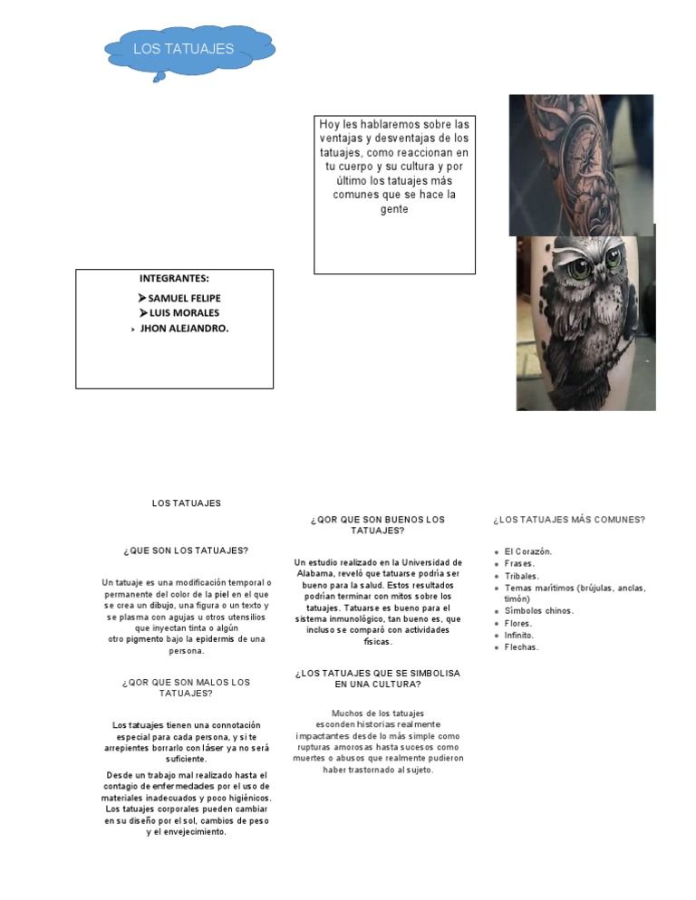Los Tatuajes | PDF | Tatuaje | Bienestar