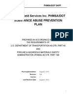 E & B Oilfield Services Inc. PHMSA/DOT Substance Abuse Prevention Plan