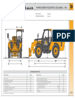 Manipuladora Telescopica JCB Loadall 540: Dimensiones Estáticas