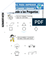 Ficha de Responde A Las Preguntas para Primero de Primaria