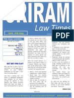 Sriram Law Times highlights preparation tips for CLAT 2016