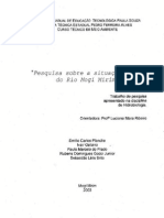 Pesquisa sobre a situação atual do Rio Mogi Mirim