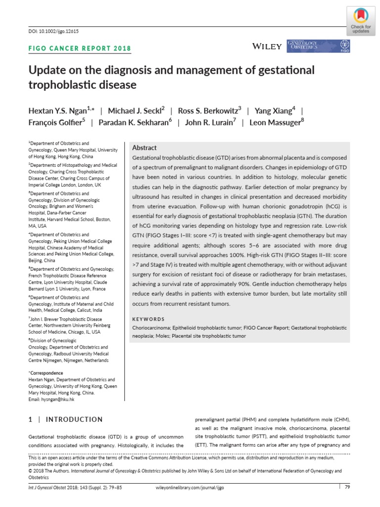 Update On The Diagnosis and Management of Gestational PDF | PDF ...